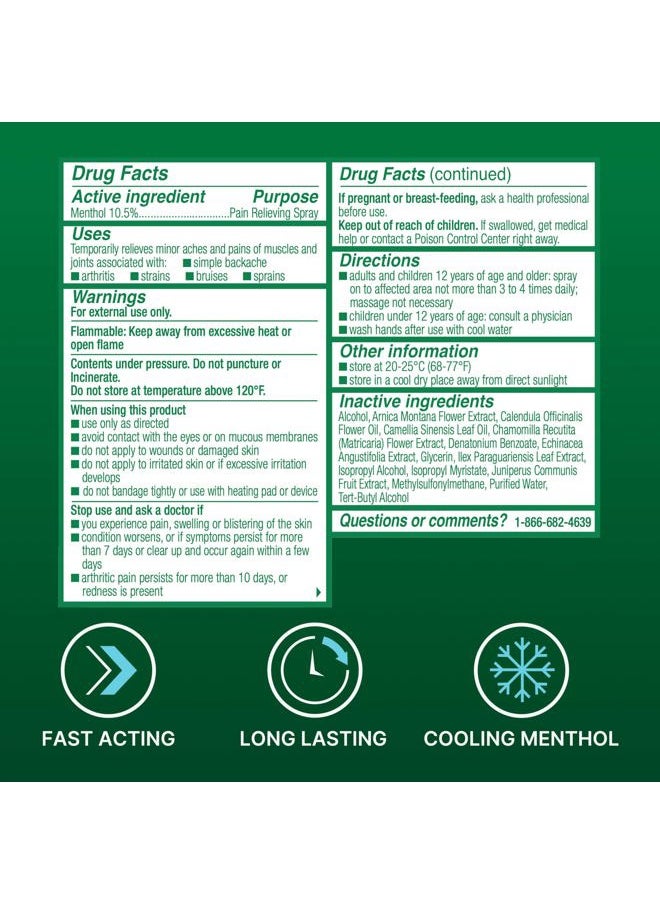 Biofreeze Menthol Spray 3 FL OZ Colorless Aerosol Spray Associated with Sore Muscles, Arthritis, Simple Backaches, and Joint Pain (Packaging May Vary) (1)  - Image 5
