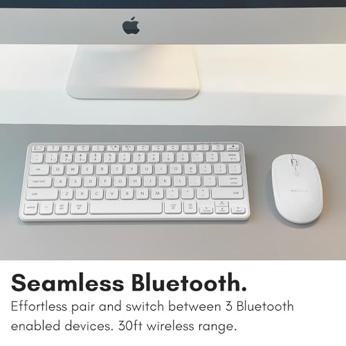 Macally Compact Bluetooth Keyboard for Mac - Premium Multi Device Connectivity - Compatible Apple Wireless Keyboard for MacBook Pro/Air, iMac, Mac mini, iPad, Laptop, and PC - Image 2