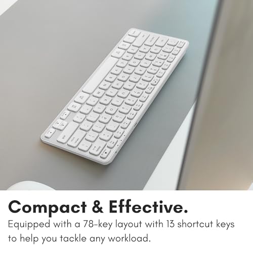 Macally Compact Bluetooth Keyboard for Mac - Premium Multi Device Connectivity - Compatible Apple Wireless Keyboard for MacBook Pro/Air, iMac, Mac mini, iPad, Laptop, and PC - Image 5