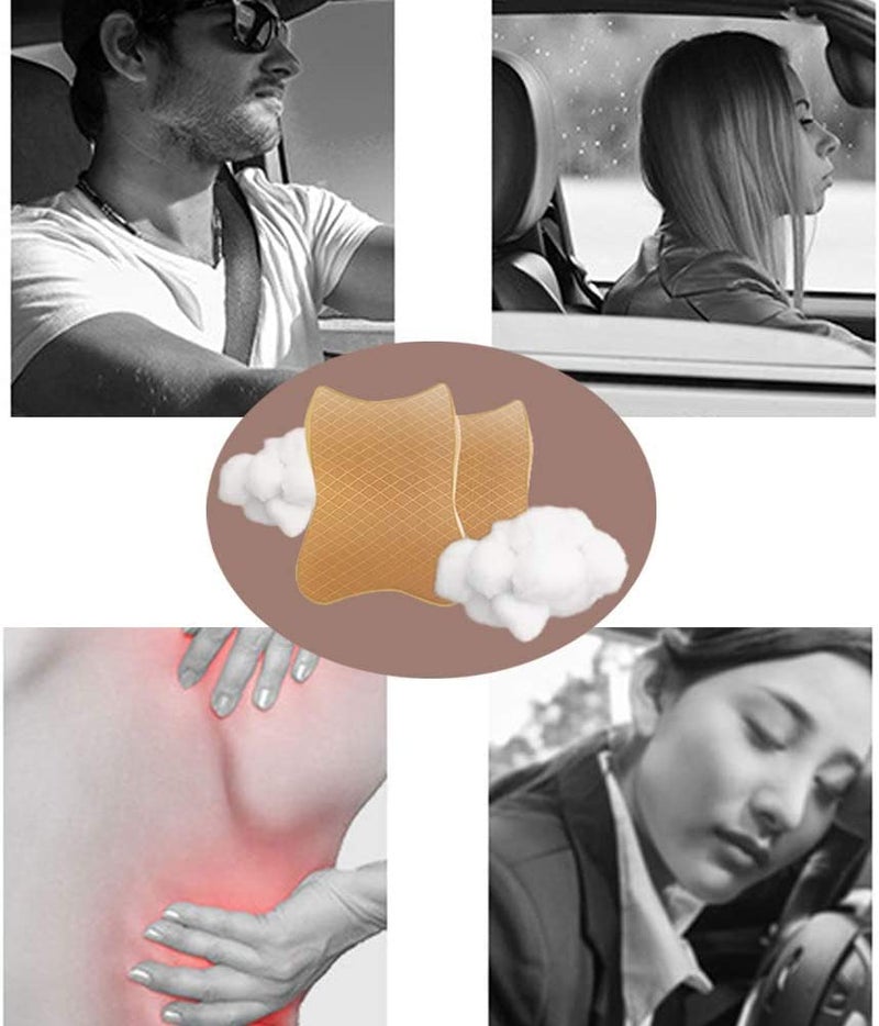TAPUJI Multi-Color Car Seat Headrest Pad Memory Foam Pillow Neck Rest Cushion [Pack of 1] - Image 3