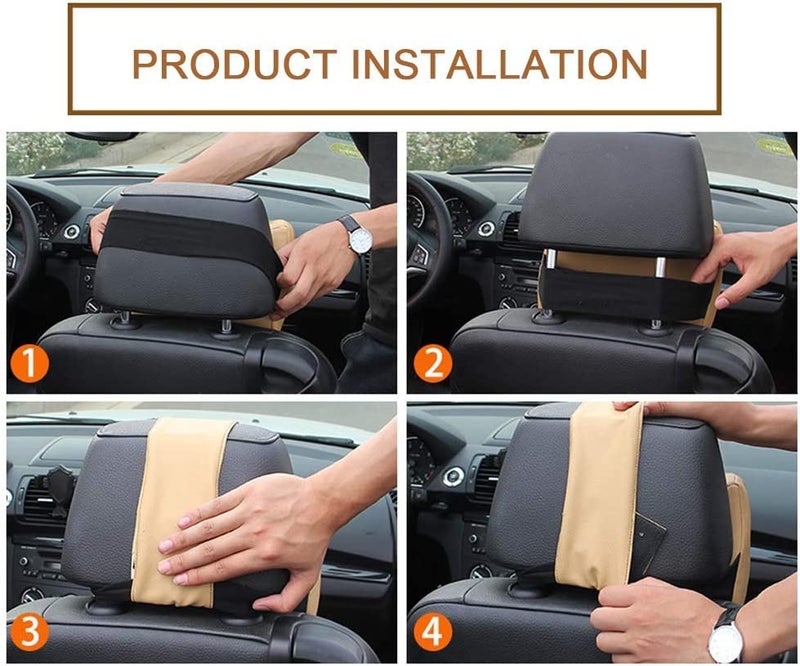 TAPUJI Multi-Color Car Seat Headrest Pad Memory Foam Pillow Neck Rest Cushion [Pack of 1] - Image 5