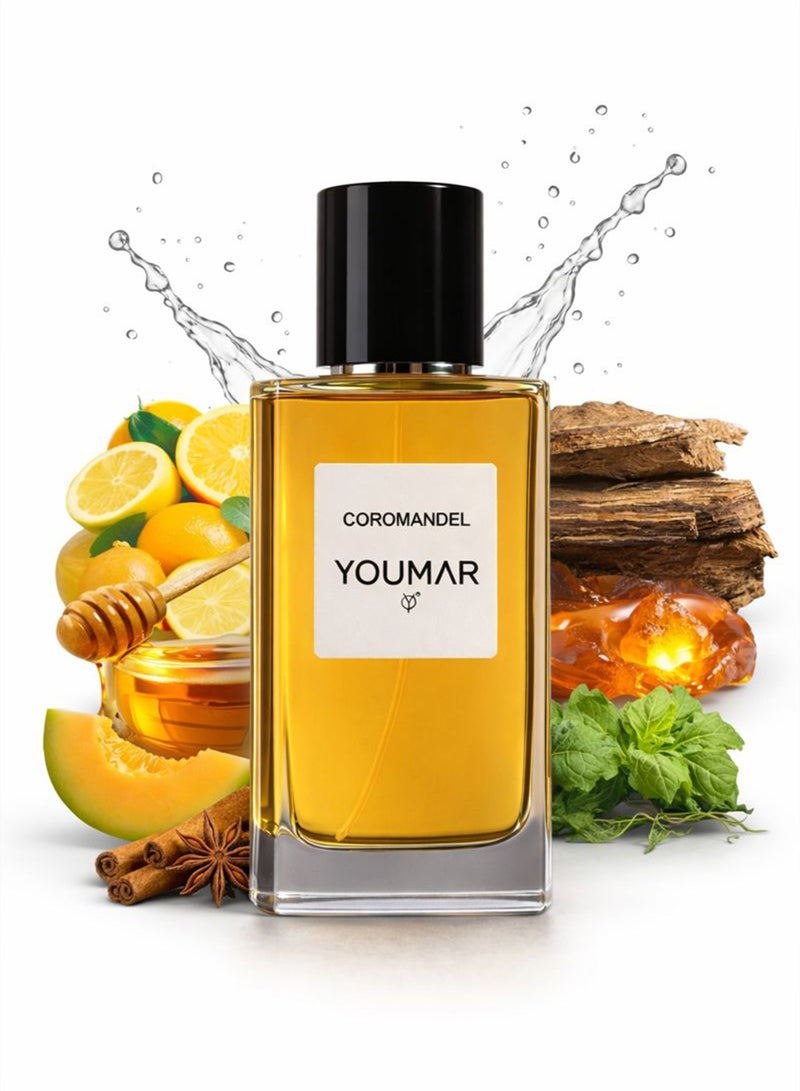 YOUMAR Long-Lasting Patchouli Perfume for Women 100ml – Youmar Coromandel No. 0099 | Balsamic Sweet Amber Evening Fragrance - Image 1