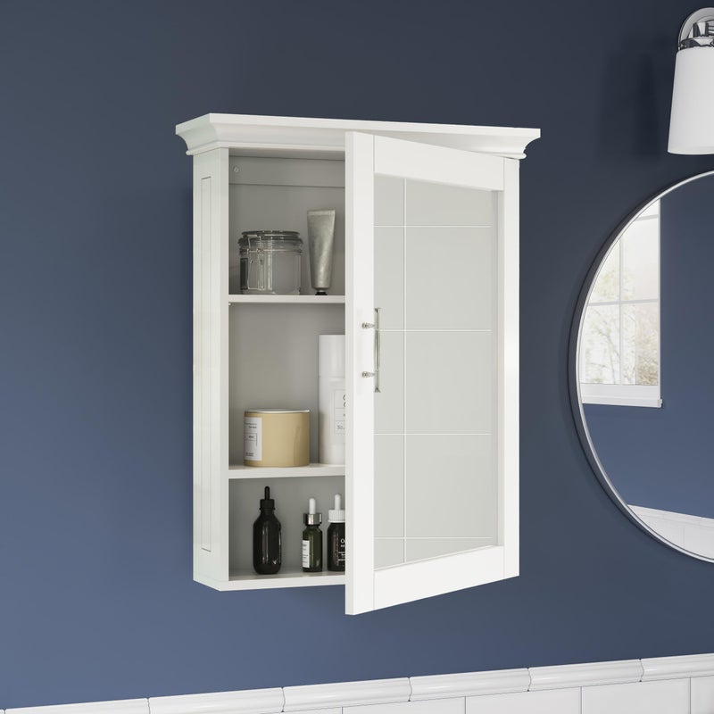 RiverRidge Somerset Wall Cabinet with Mirror Medicine Cabinet with Soft-Close Hinges & Adjustable Shelf Bathroom Mirror with Storage Shelves - Image 5
