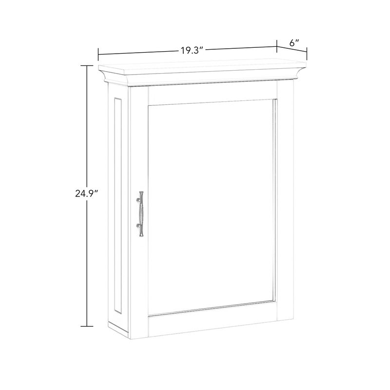 RiverRidge Somerset Wall Cabinet with Mirror Medicine Cabinet with Soft-Close Hinges & Adjustable Shelf Bathroom Mirror with Storage Shelves - Image 3