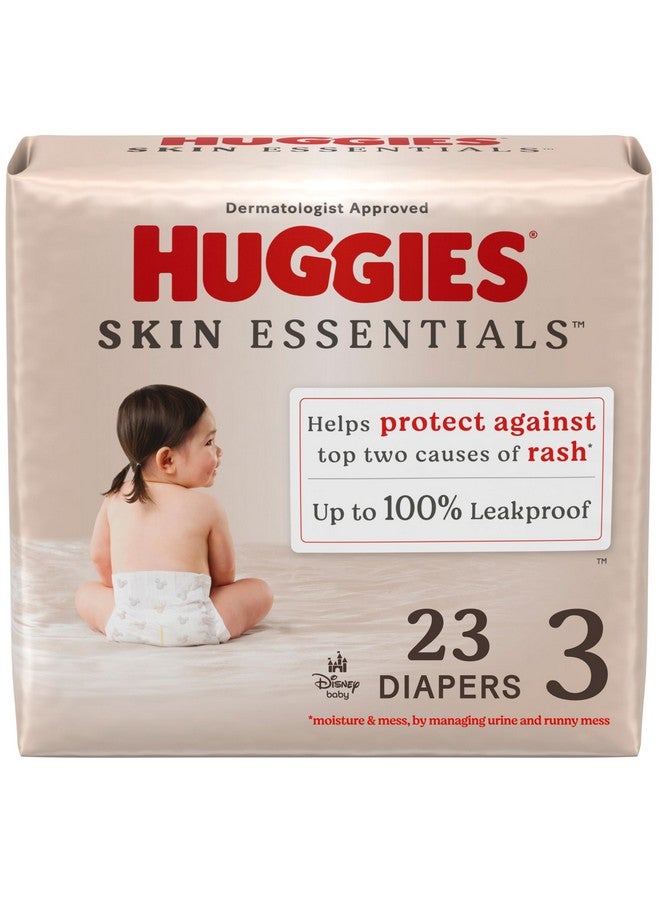 هجيز حفاضات هجيز مقاس 3، حفاضات أطفال أساسية للبشرة، مقاس 3 (16-28 رطلاً)، 23 قطعة، قد تختلف العبوة - Image 1