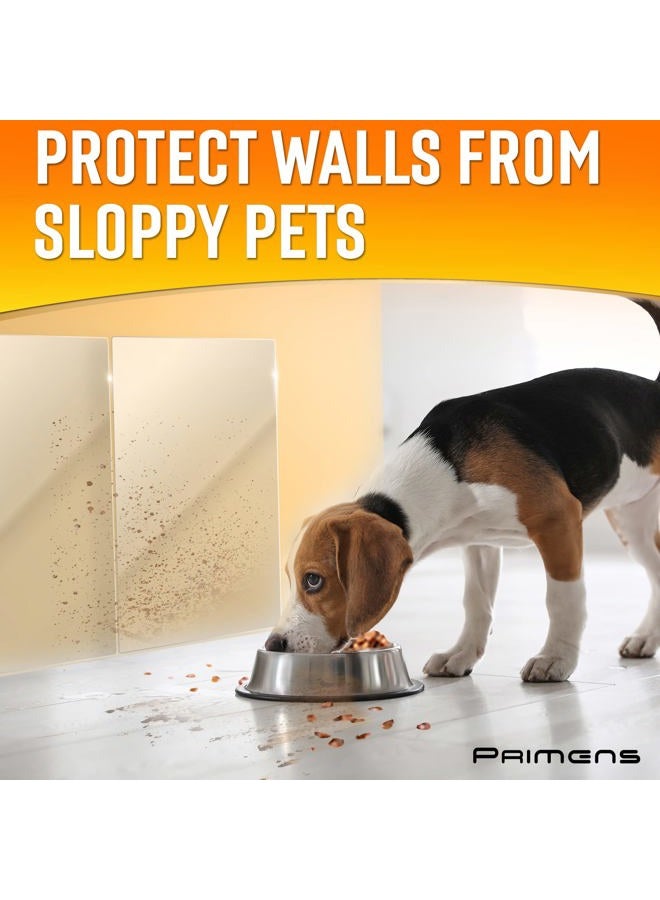 Primens Wall Protector Sheets for Painted Wall. Clear Plastic Adhesive Film Stickers for Kitchen & Office from Oil Backsplash, Trash, Chair Back, Furniture, Scuff. Door Guards Shield Dog, Contact Paper - Image 4
