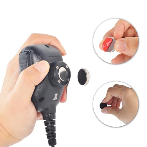 YNIBST Magnetic CB Radio Microphone Holder CB Mic Hanger,Magnet Mic Mount for Mobile Radio Speaker Microphone - Image 4