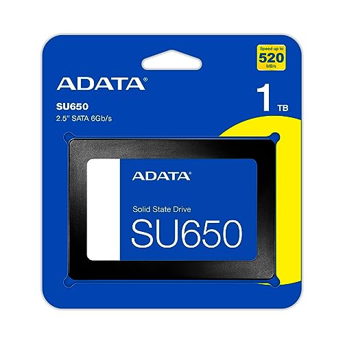 ADATA Ultimate SU650 Solid State Drive - 1TB Internal SSD - 2.5" SATA 6Gb/s - PC Upgrade - High-Speed, Secure Data Storage - Advanced Error Correction - Desktop Compatible - ASU650SS-1TT-R - Image 5