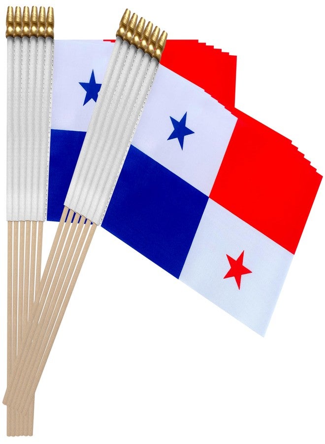 TSMD Panama Stick Flag Panamanian Small Mini Hand Held Flags,5x8 Inch,12 Pack - Image 5