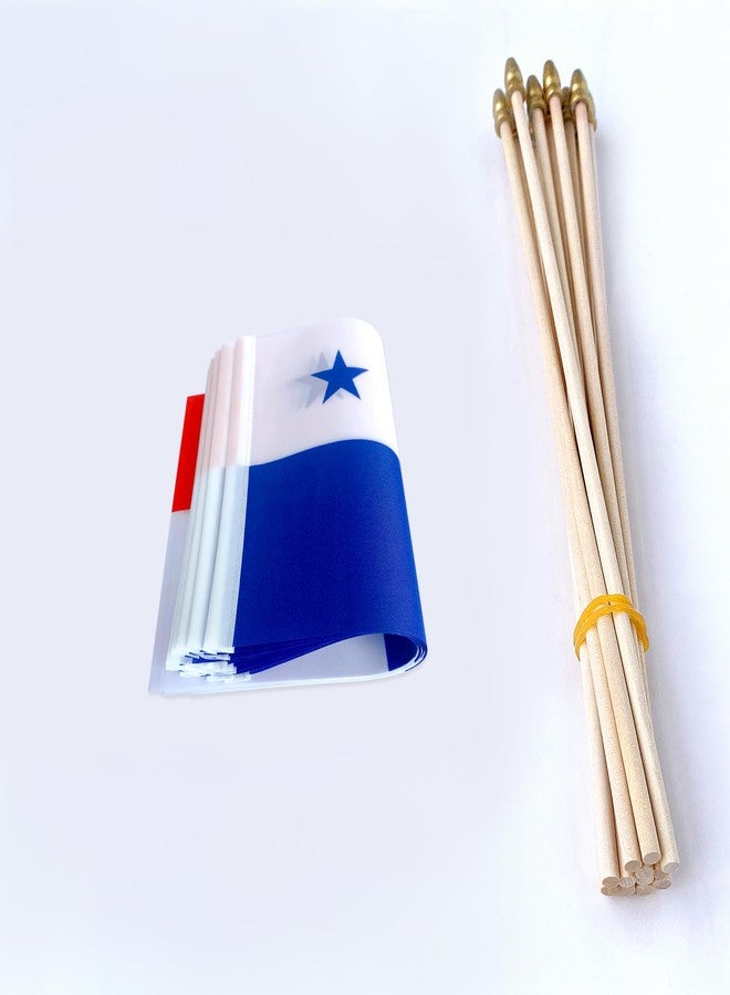 TSMD Panama Stick Flag Panamanian Small Mini Hand Held Flags,5x8 Inch,12 Pack - Image 3