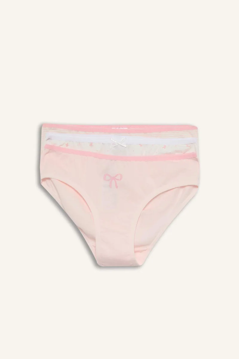 ديفاكتو Girl 3 piece Printed Slip Panty