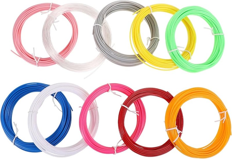 10Pcs 1.75mm 3D Printing Pen Filament High Temperature Wires for Smooth Artistic Projects - Image 2