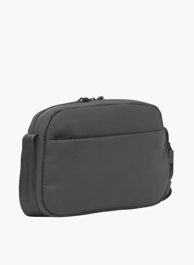 Wave BLACK Solid Crossbody Bag for Men | Best Price UAE