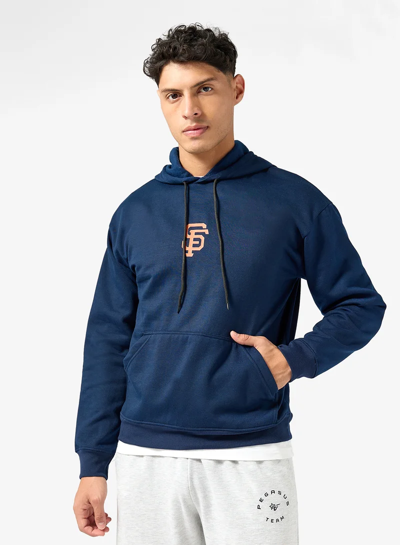 Seventy Five Basics Graphic Print Hoodie