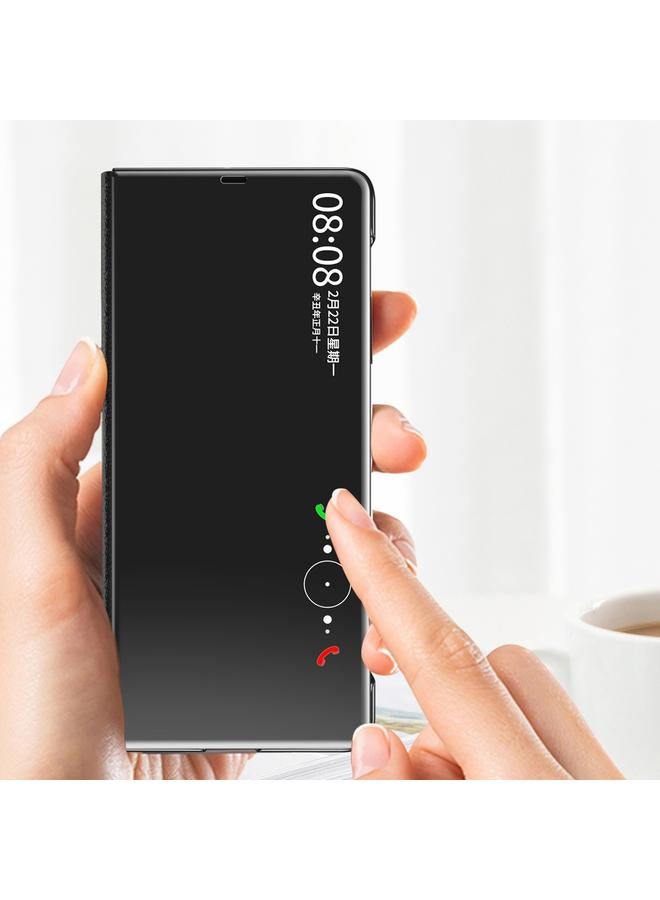 S-TOP Case For Honor Magic V2 Electroplated Mirror Protective Phone Case with Holder - Image 3