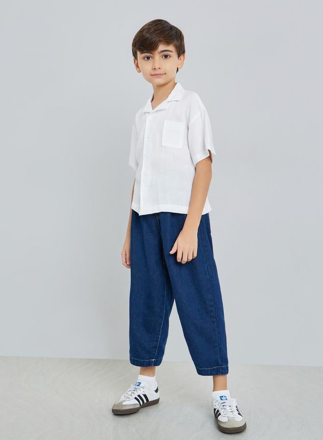Styli Kids White Short Sleeve Shirt - Image 2