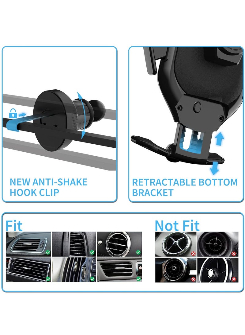 SOLARAE 15 W Car Mobile Phone Holder with Charging Function, Automatic Clamping Qi Inductive Charging Station Car Charger Accessories Fast Wireless Charger Car for iPhone Samsung LG - Image 4