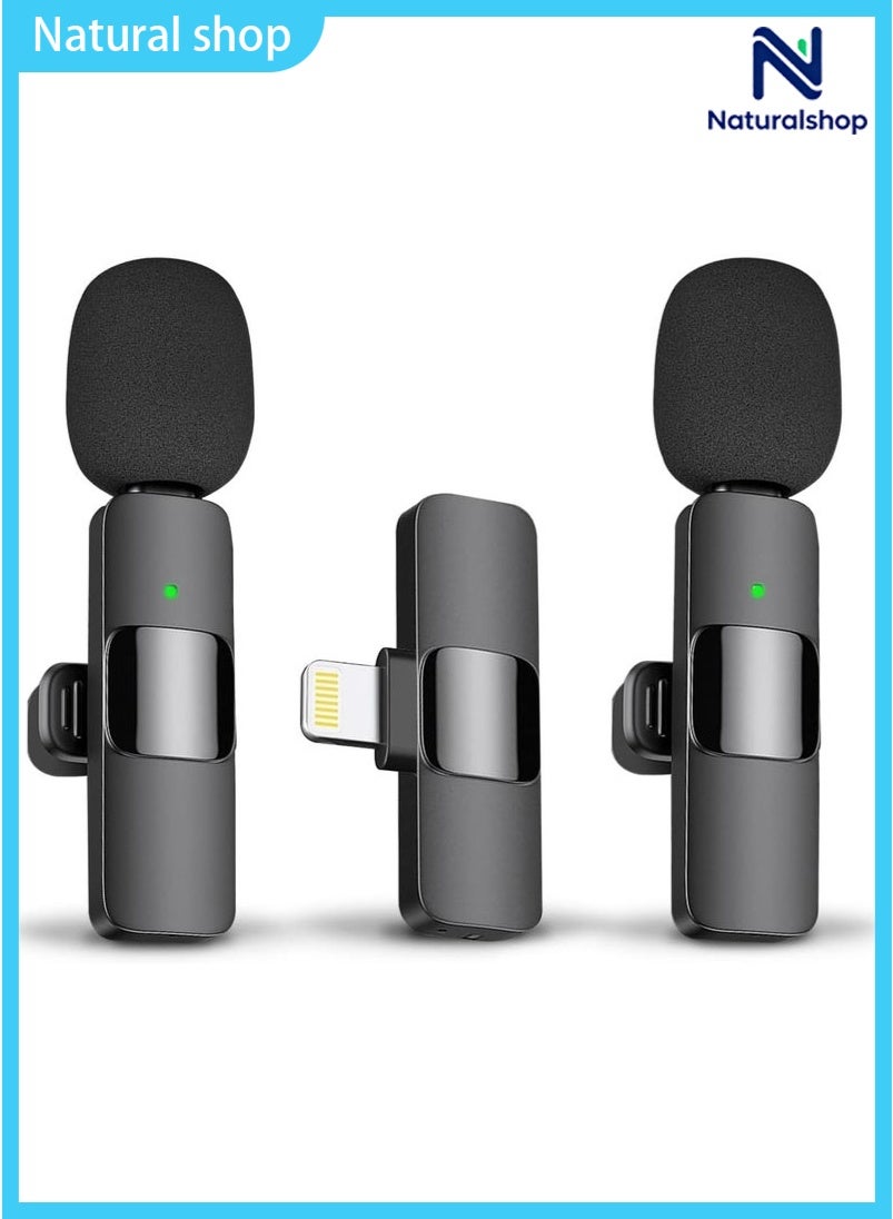 naturalshop Naturalshop Wireless Lavalier Lapel Microphone For iPhone bluetooth