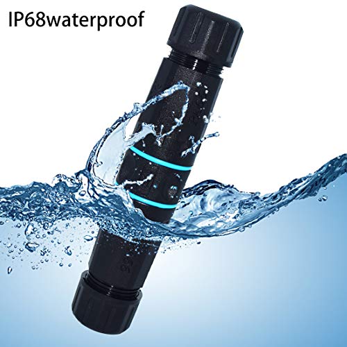 ELifeApply RJ45 Waterproof Connector, Cable Connector Female to Female, with Shielding Cable Coupler-CAT6-YMP23-Blue-2PCS - Image 2