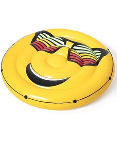 43139-Inflatable Pool Float Summer Stylez Giant Emoji Island Φ1.88m / Φ74", Yellow