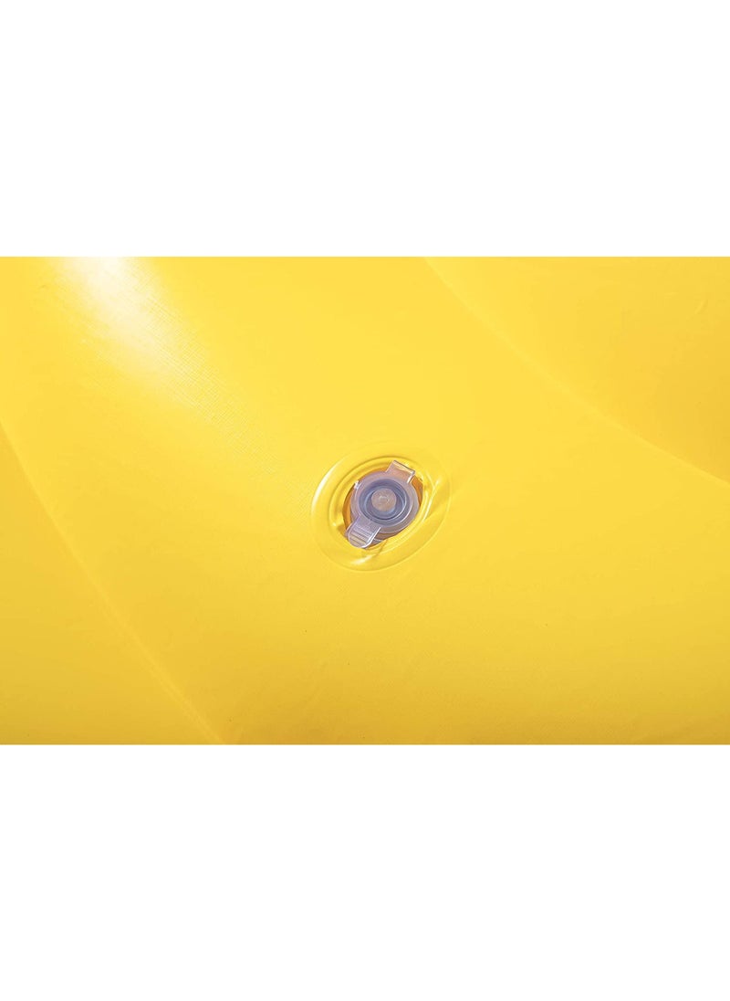 Bestway - 43139-Inflatable Pool Float Summer Stylez Giant Emoji Island Φ1.88m / Φ74", Yellow - Image 1