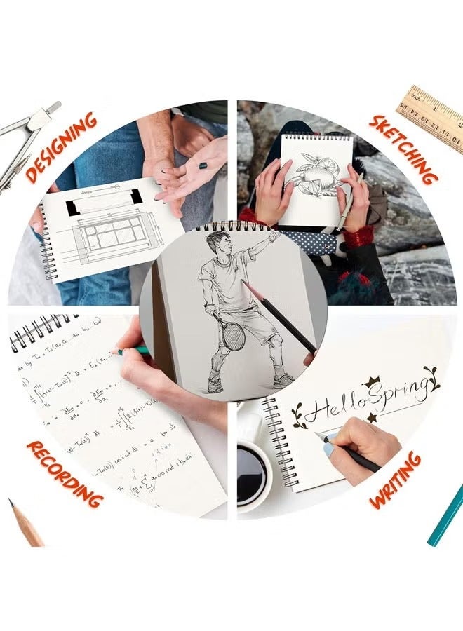 A4 Blank Notebook, Kraft Cover Sketchbook, Eye Protection Paper, Office Product for Sketching/Writing, Notebook for Journals, Travel Diaries, Poetry, 30 Sheets of Thick Paper - Image 2