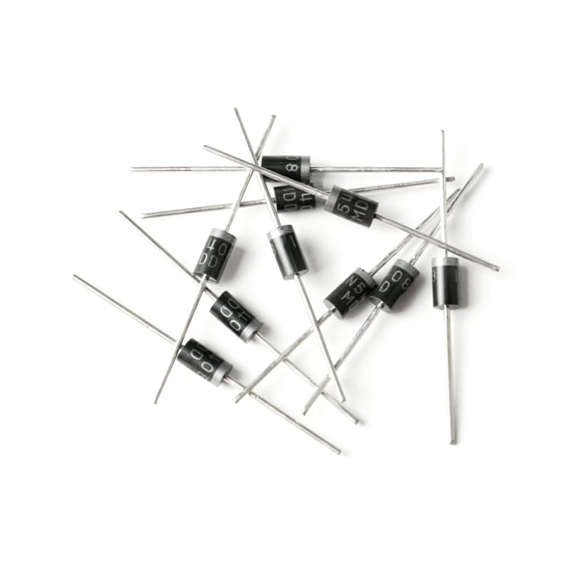 JESSINIE 50Pcs 1N5408 Rectifier Diodes - 3A 1000V Efficiency Silicon Diode for Power Rectification, 3 Amp 1000 Volt DO-201AD Package for Electronics - Image 2