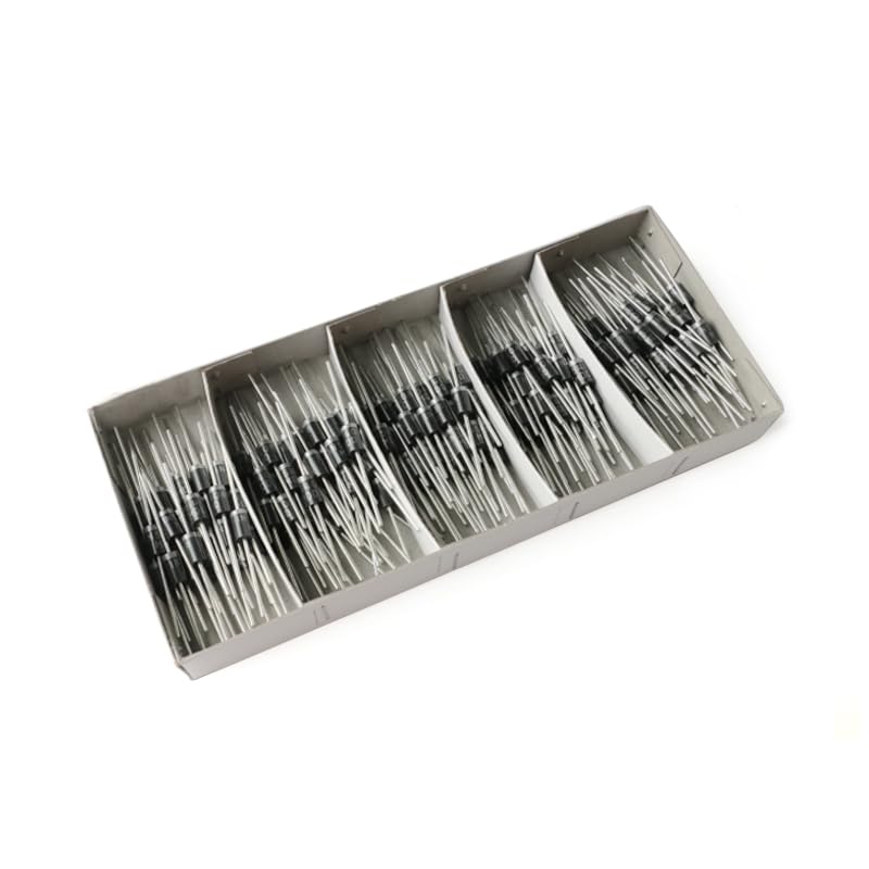 JESSINIE 50Pcs 1N5408 Rectifier Diodes - 3A 1000V Efficiency Silicon Diode for Power Rectification, 3 Amp 1000 Volt DO-201AD Package for Electronics - Image 4