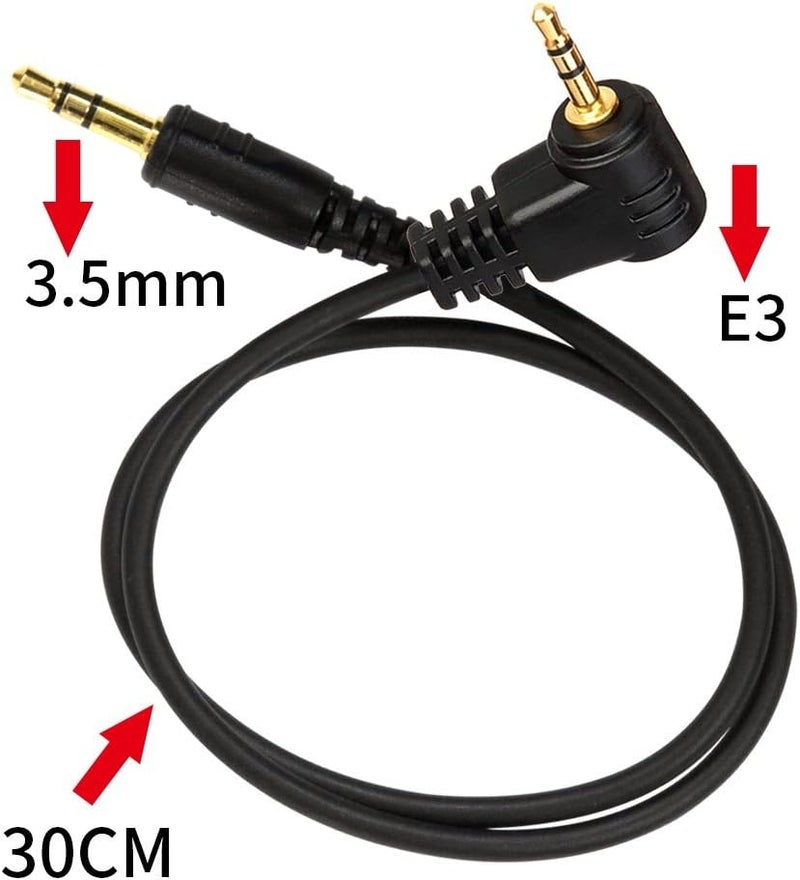 Pixel 3.5mm-E3 Photographic Equipment Wireless Shutter Release Remote Control Connecting Cable E3 for Canon Digital Camera Rebel EOS1300D,300D,60D,60Da,70D,80D - Image 3