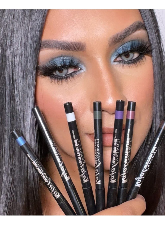 VASANTI Kajal Waterline Eyeliner Pencil - Long-lasting, Waterproof, Smudge-proof, Safe for Sensitive Eyes, Waterline Eye Liner - Opthalmologist Approved and Tested (Ice Blue) - Image 3