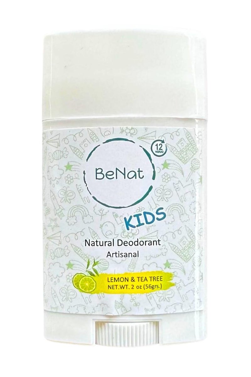 BeNat All Natural Deodorant For Kids and Teens 100% Natural Aluminum-Free Carcinogen Free Kids Deodorant For Boys and Girls Clinically Proven To Be Safe For Children and Teenagers - Image 1