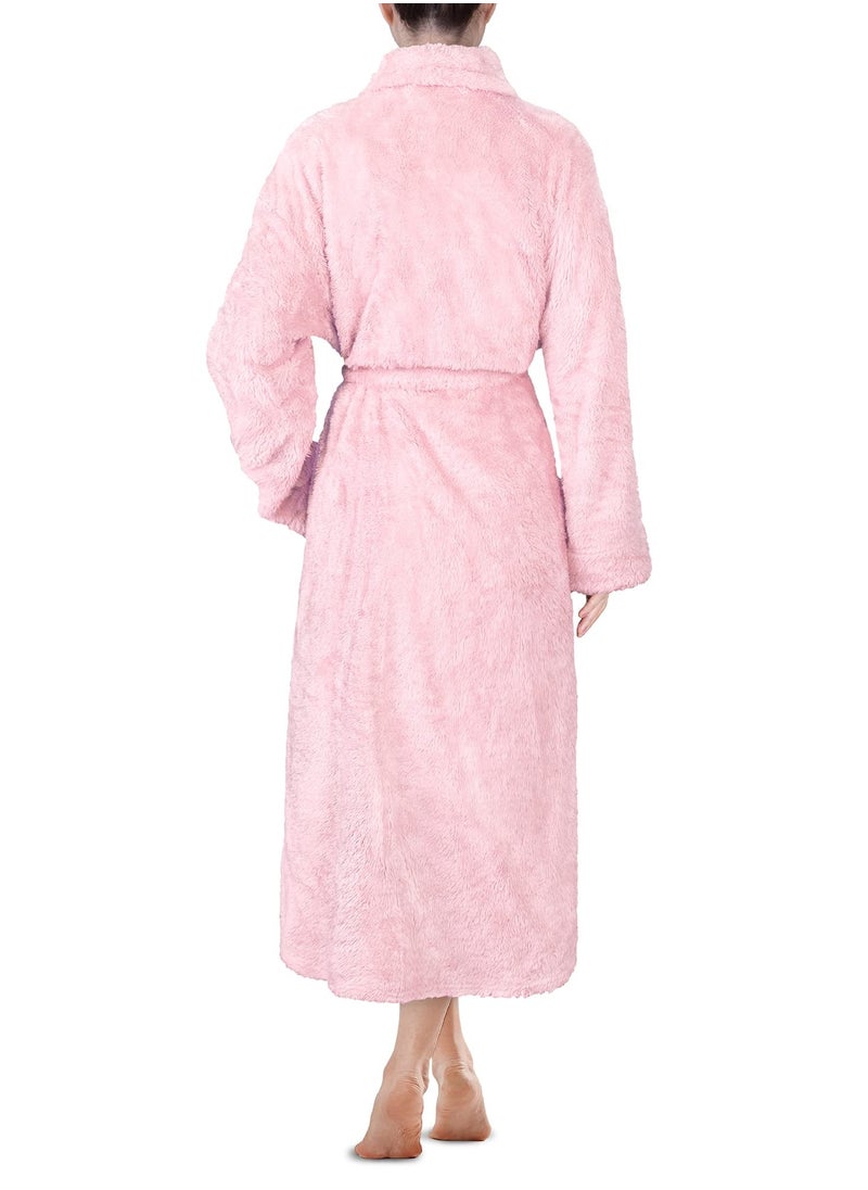 joyzzz - "Premium Sherpa Fleece Women's Robe - Ultra Soft & Warm Bathrobe with Fluffy Plush Interior (Size M/L/XL/2XL) - Image 1
