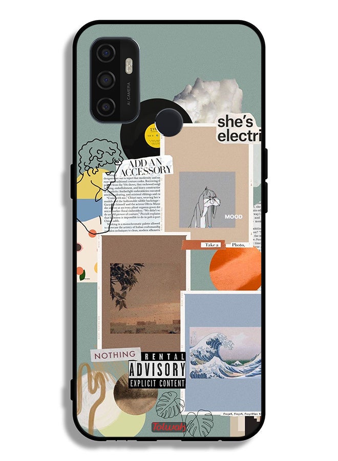 Tolwak Oppo A33 (2020) Protective Case Cover She Is Electric - Image 2