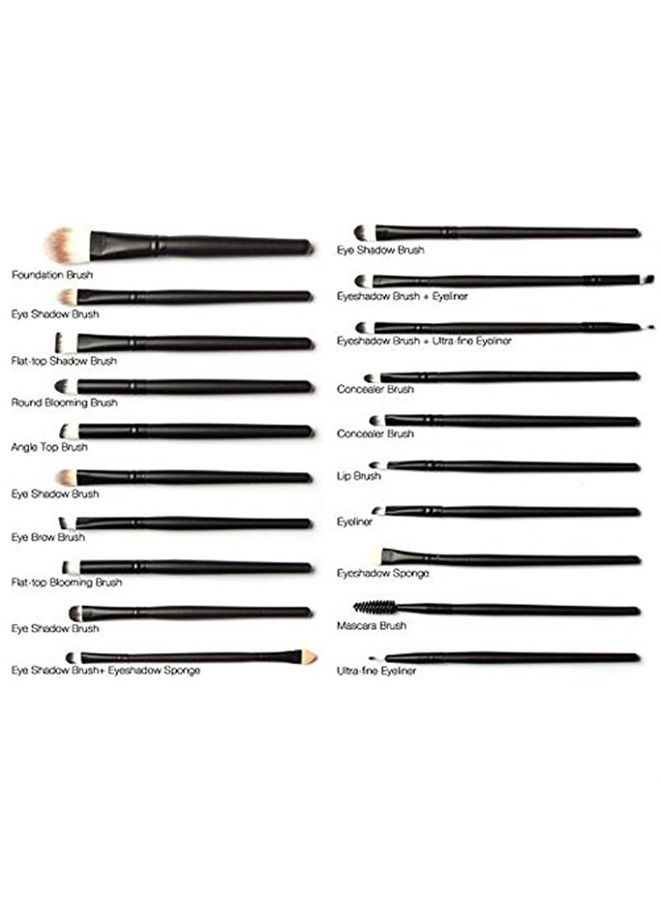 KOLIGHT 20 Pcs Pro Makeup Set Powder Face Foundation Eye shadow Eyeliner Lip Cosmetic Brushes - Image 4