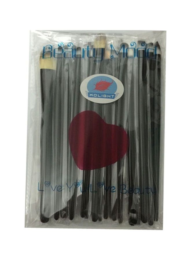 KOLIGHT 20 Pcs Pro Makeup Set Powder Face Foundation Eye shadow Eyeliner Lip Cosmetic Brushes - Image 2