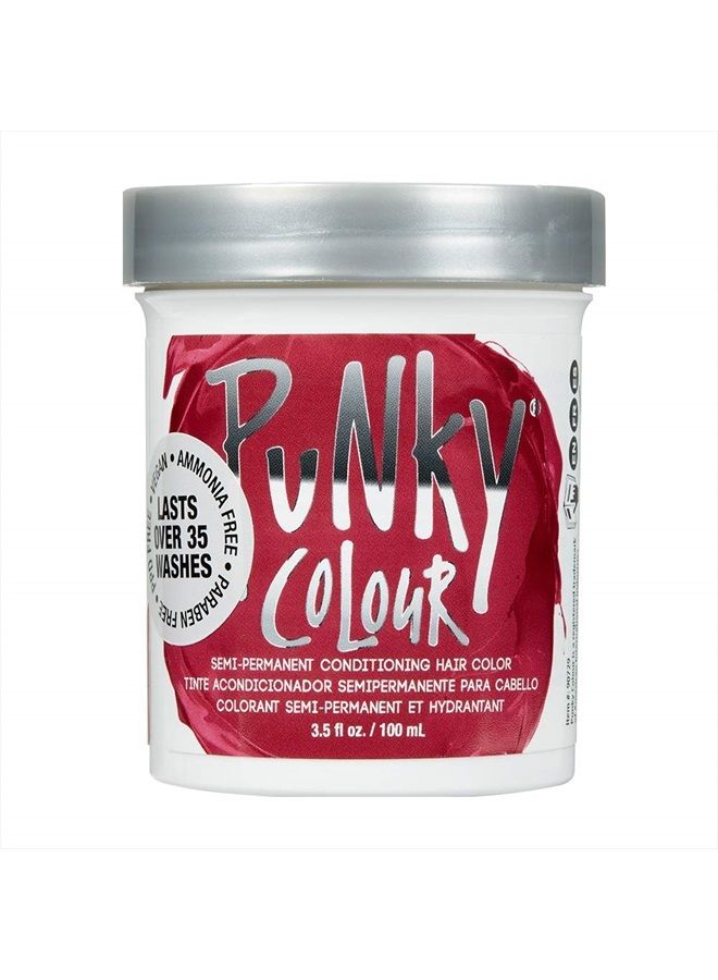 Punky Cherry on Top Semi Permanent Conditioning Hair Color, Vegan, PPD and Paraben Free, lasts up to 35 washes, 3.5oz - Image 1