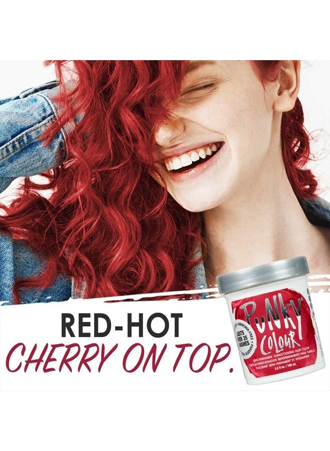 Punky Cherry on Top Semi Permanent Conditioning Hair Color, Vegan, PPD and Paraben Free, lasts up to 35 washes, 3.5oz - Image 2