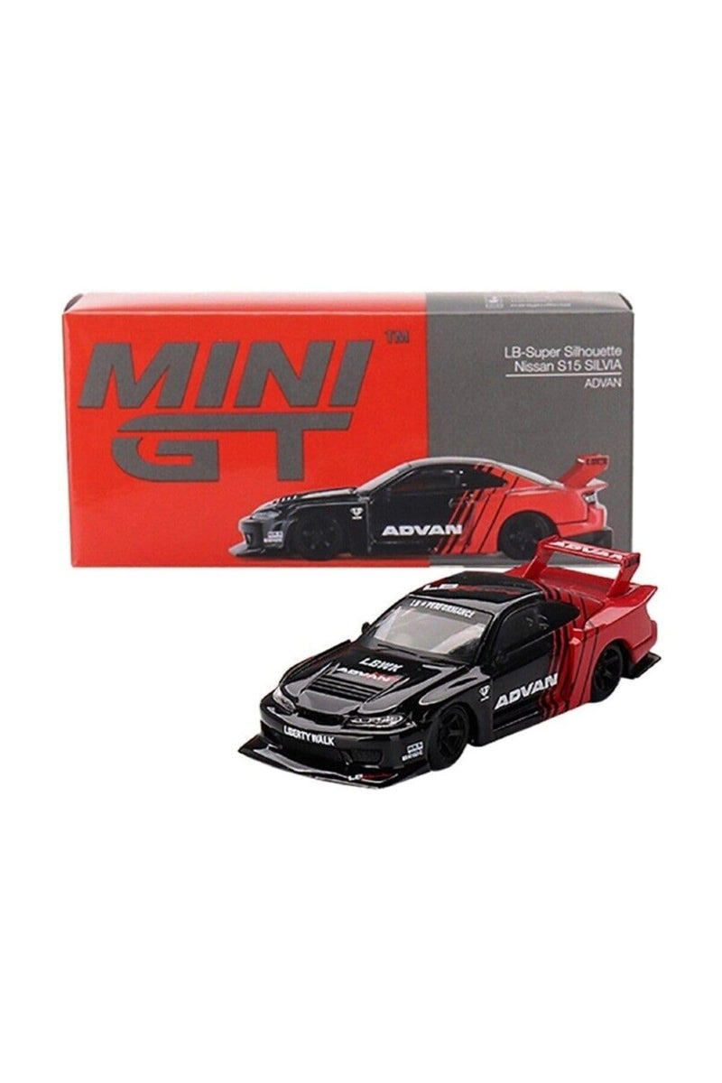 Mini GT - 1999 Nissan Silvia (S15) LB-Super Silhouette ADVAN MGT00649 - Image 4