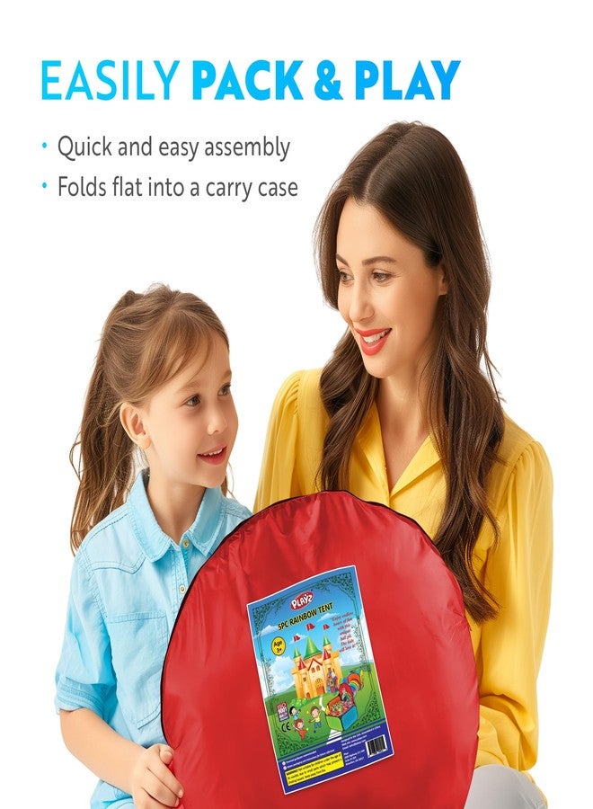 Playz 5pc Kids' Play Tents & Tunnels - Ball Pit for Toddlers, Basketball Hoop, Crawling Tubes, Pop-Up Playhouses, Baby Obstacle Course for Indoor or Outdoor Use - Image 5