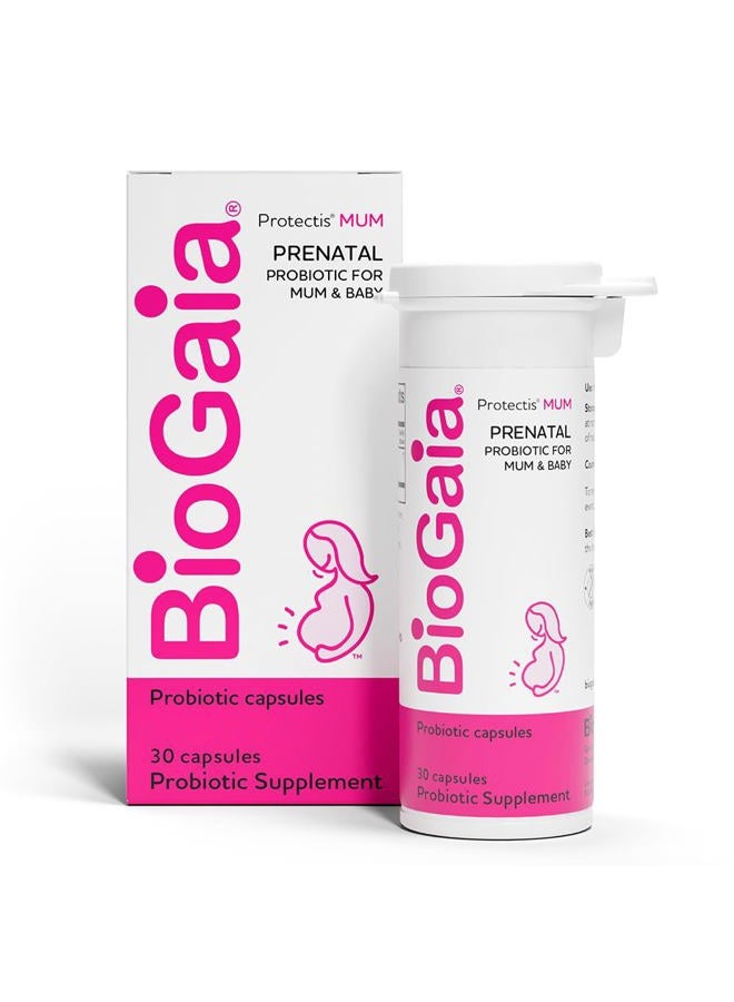 BioGaia Protectis Mum | A Prenatal Probiotic | Helpful for Mom & Baby | Support Baby's Developing Digestive & Immune Systems | Boosts Mom's Immune Defenses & Promotes Good Digestive Health | 30 Count - Image 1