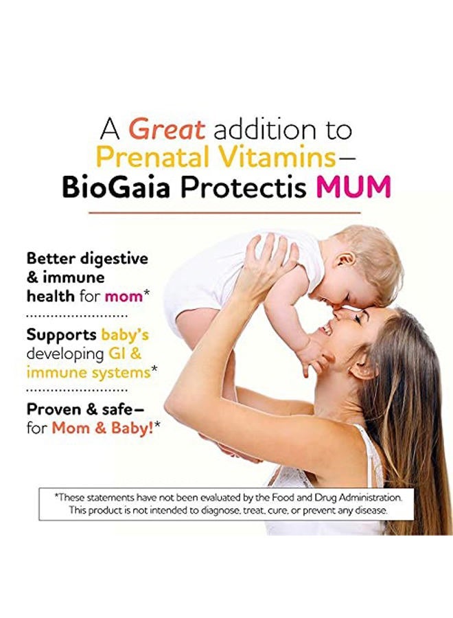 BioGaia Protectis Mum | A Prenatal Probiotic | Helpful for Mom & Baby | Support Baby's Developing Digestive & Immune Systems | Boosts Mom's Immune Defenses & Promotes Good Digestive Health | 30 Count - Image 3