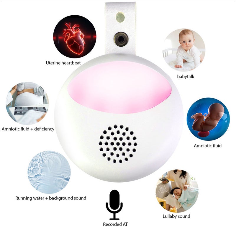 White Noise Sleep Machine with Night Light Sleep Monitoring Portable Sleep Aid Machine Noise Canceling for Home Office Travel Hotel Adults Baby White Noise Machine Sleep Trainer - Image 5