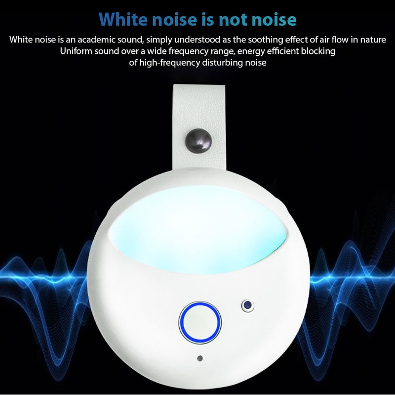 White Noise Sleep Machine with Night Light Sleep Monitoring Portable Sleep Aid Machine Noise Canceling for Home Office Travel Hotel Adults Baby White Noise Machine Sleep Trainer - Image 4