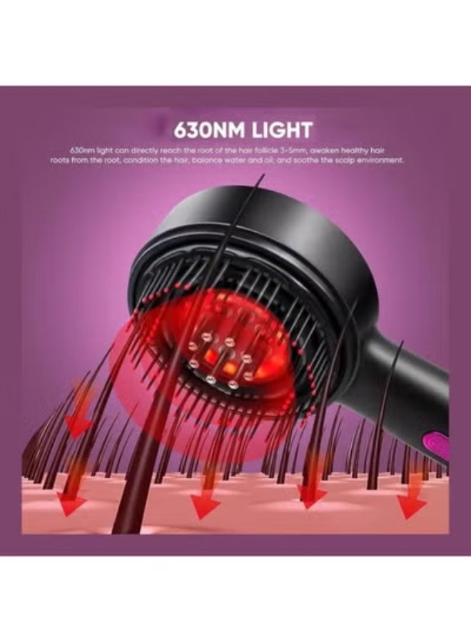 ELTRAZONE Hair Massager Scalp Massager – Multi-Function Electric Scalp Massage Comb for Hair Growth, Hair Oil Diffuser, 2-in-1 Hair Brush & Head Massager with 3 Modes, Stimulates Scalp, Relieves Stress, Reduces Dandruff, and Improves Hair Health – Red Edition for Men and Women in UAE - Image 3