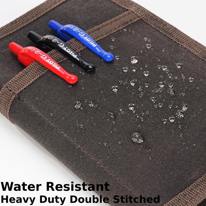 VEAPILS Pocket Journal Cover with Field Book, Waterproof Pocket Notebook Cover with Zipper for Journal Planner, Small Notebook Holder for Field Notes & Moleskine Cahier 3.5" x 5.5" - Mini Field Journal - Image 5