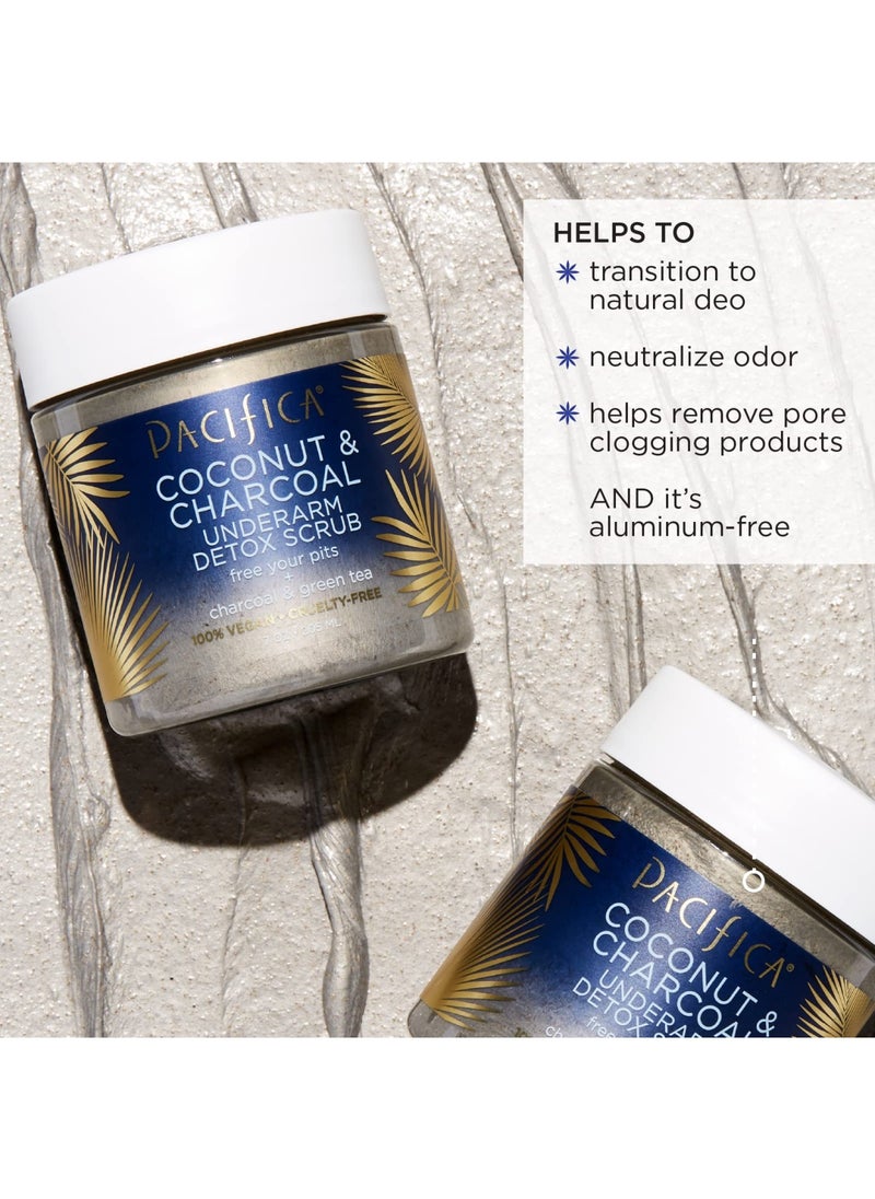 Pacifica - Beauty Coconut And Charcoal Underarm Detox Scrub Vegan And Cruelty Free 7 Oz - Image 1