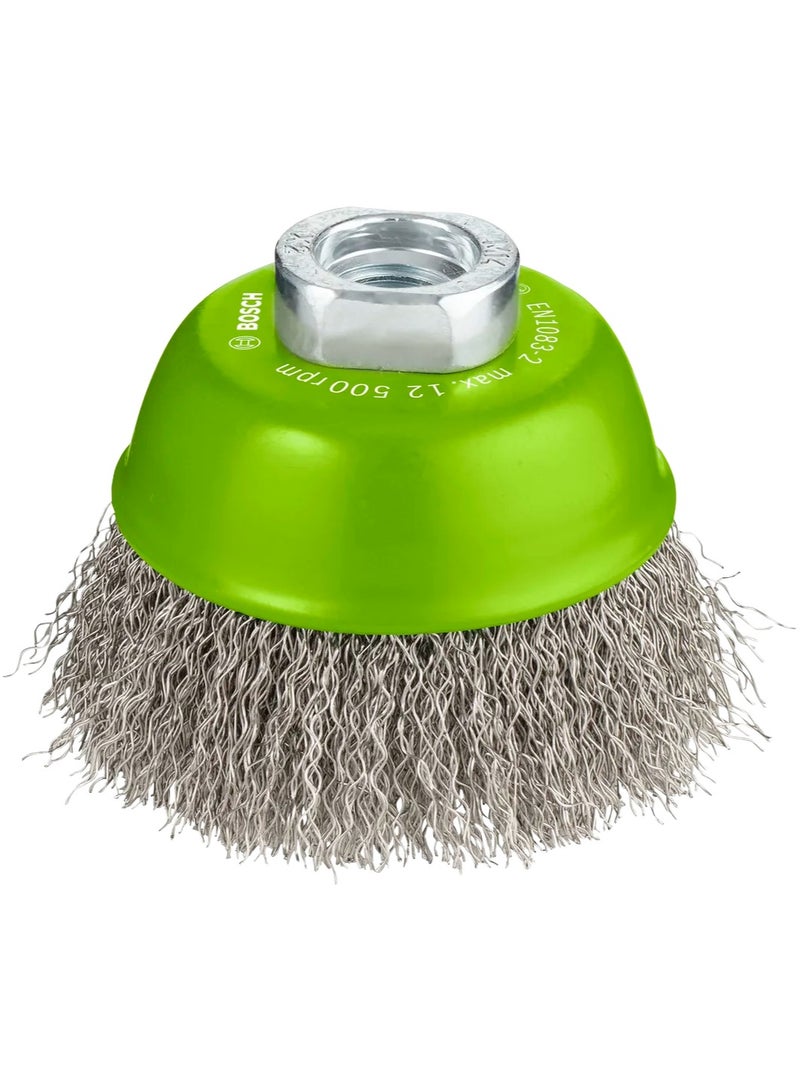 Bosch 75mm Free Cup Wire Brush for Inox – Model 2608622102 - Image 1
