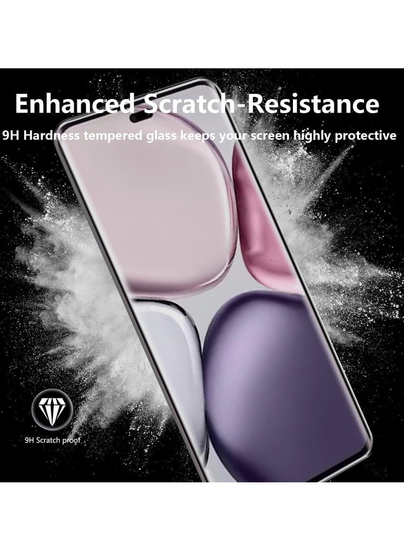 Honor X9c Screen Protector 3D Curved Tempered Glass Anti-Spy 9H Hardness Full Coverage Anti-Fingerprint - Image 3