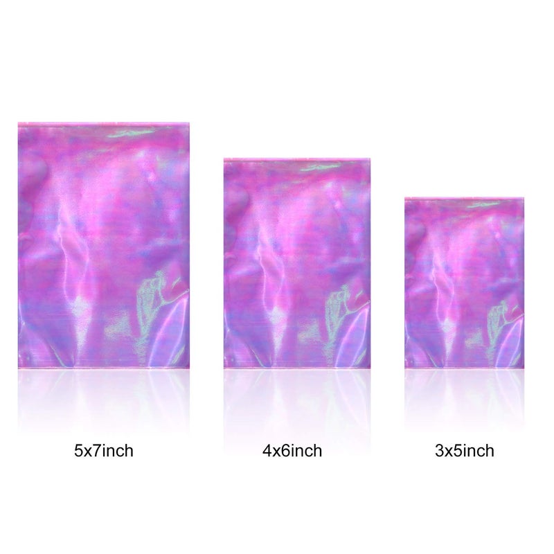 Shappy Cellophane Bag, 120 Pieces Iridescent Holographic, for Party, Wedding, Birthday, with 150 Twist Ties - Image 3