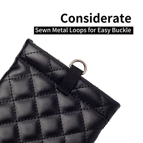 Face Shadow Double Eyeglasses Pouch Large Squeeze Top Microfiber Soft Glasses Case For Women With Cleaning Cloth - Image 5